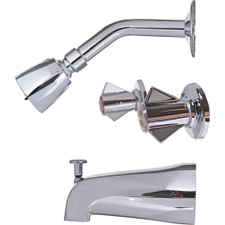 Briggs Two Handle Tub & Shower Faucet - Chrome