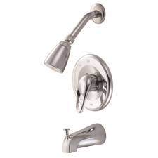 Binford Pressure Balancing Single Handle Tub & Shower Faucet - Chrome, 2.2 GPM Shower Head