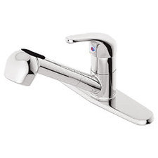 Symmons Pull Out Spray Single Handle Kitchen Faucet
