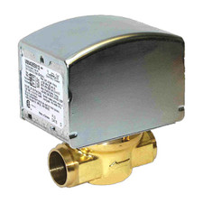 Honeywell Electric Zone Valve - 24V, 2-Wire, 3.5CV, 3/4" Sweat with Quick Release Power Head