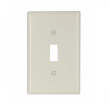 Morris Wall Plate in White - 1 Gang Toggle Switch