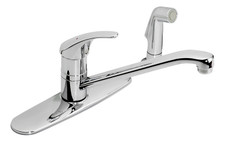 Symmons Single Handle Kitchen Faucet - Chrome, With Spray